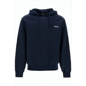 A.P.C. Dark Navy Hoodie With Drawstring - NWT